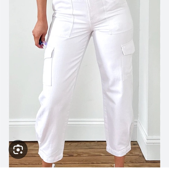 Pistola | JOSEPHINE HIGH RISE TAPERED CARGO - WHITE size 31 - Picture 5 of 5